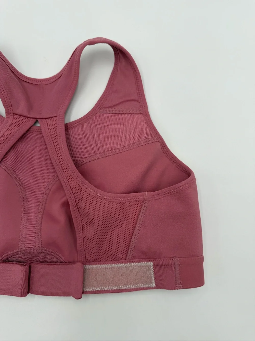 Nike Rose Pink Racerback Sports Bra with Swoosh Women Small